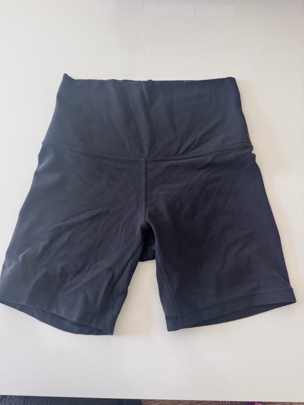 High-Waist Black Women's Performance Bike Shorts